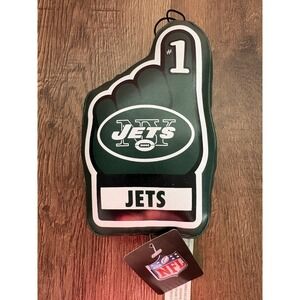 New York Jets NFL Plush Green Foam Finger Ornament - 6 Inch with‎ Tags